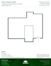 1 Spectrum Pointe Dr, Lake Forest, CA à louer Plan d’étage- Image 1 de 1