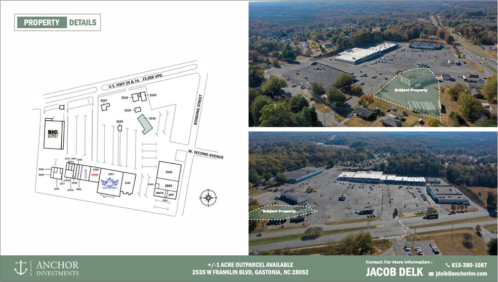 2535 W Franklin Blvd, Gastonia, NC à louer - Photo du bâtiment - Image 2 de 3