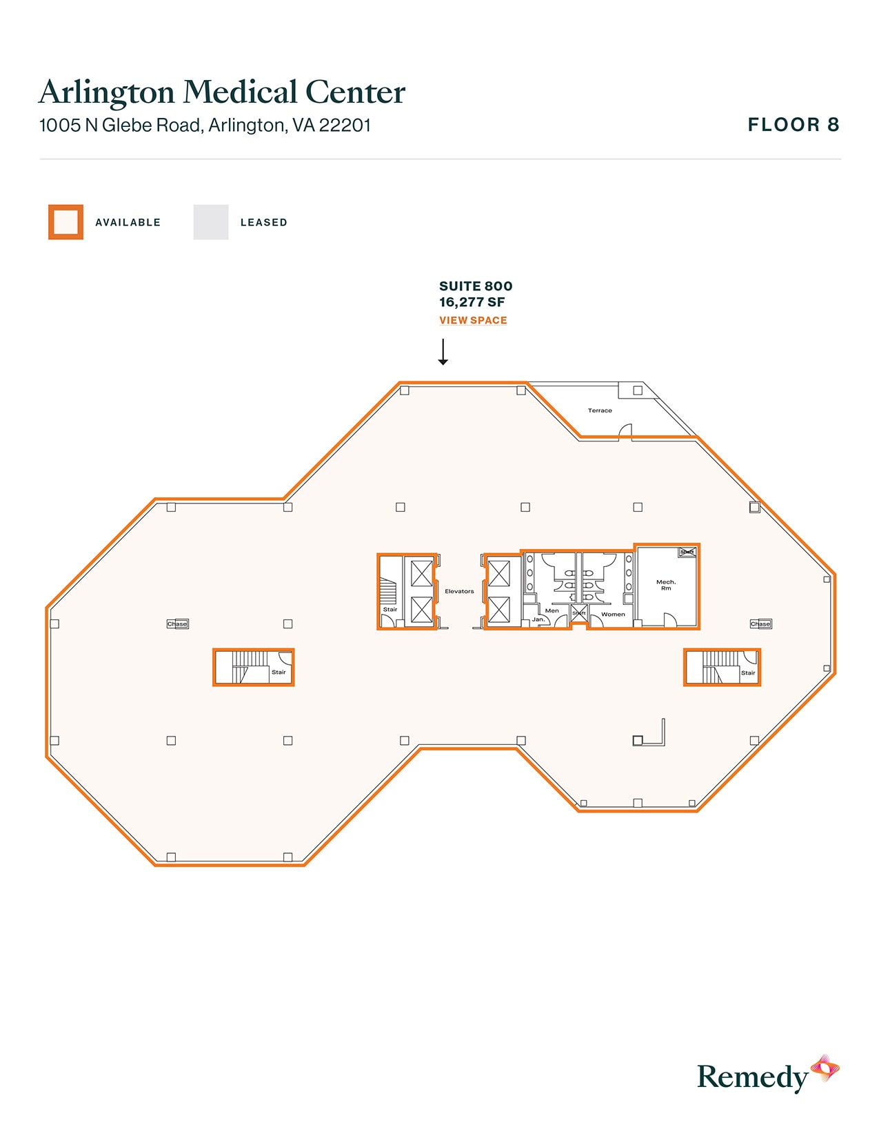 1005 N Glebe Rd, Arlington, VA for lease Floor Plan- Image 1 of 1