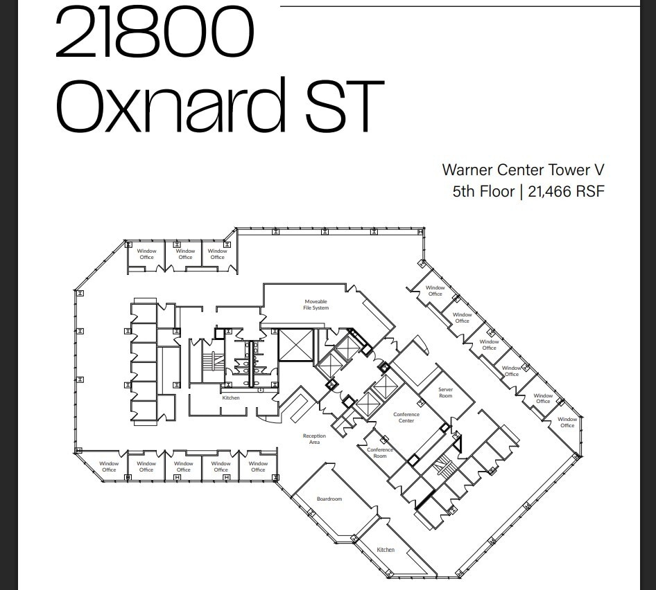 21600 Oxnard St, Woodland Hills, CA à louer Plan d’étage- Image 1 de 1