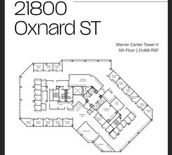 21600 Oxnard St, Woodland Hills, CA à louer Plan d’étage- Image 1 de 1