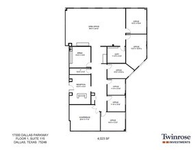 17000 Dallas Pkwy, Dallas, TX à louer Plan d’étage- Image 1 de 1