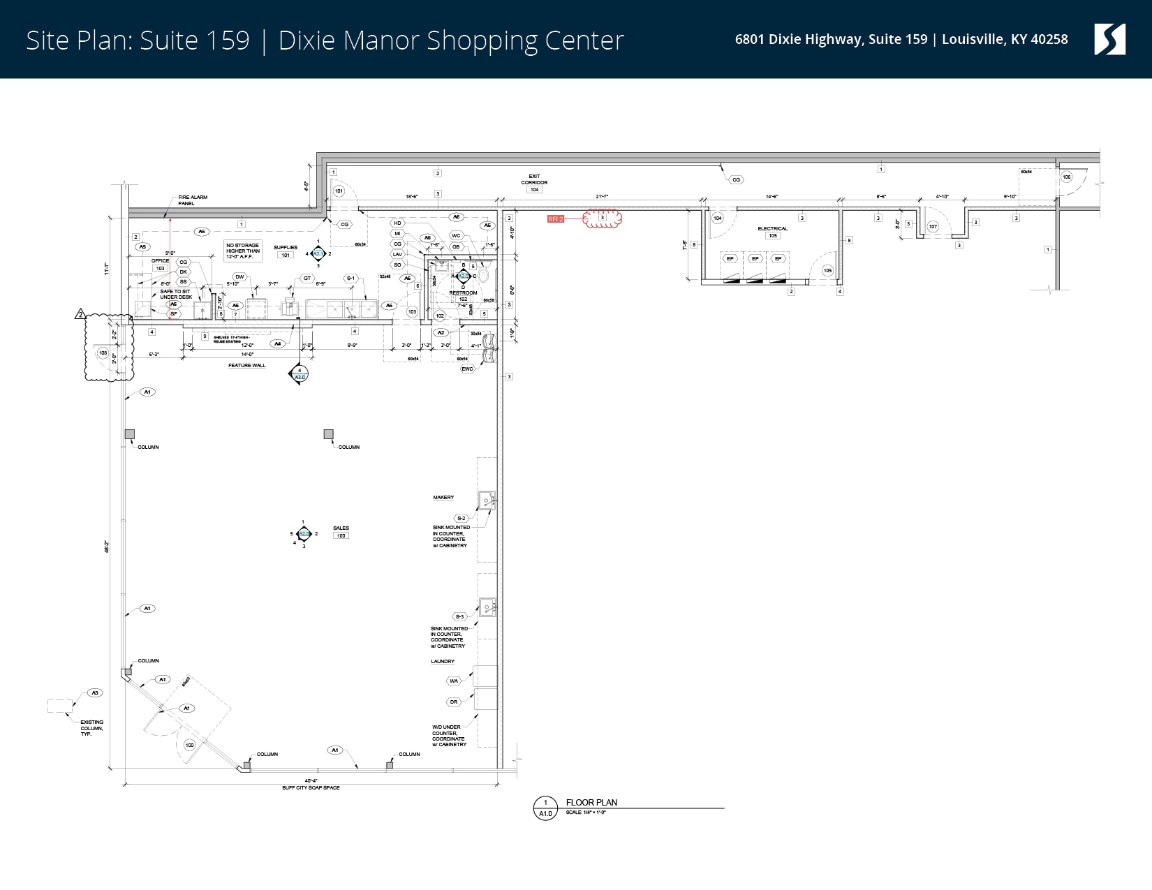 6801 Dixie Hwy, Louisville, KY à louer Plan d’étage- Image 1 de 1