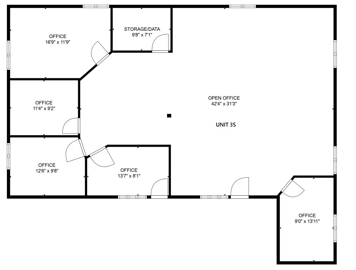 9401 S Pulaski Rd, Evergreen Park, IL 60805 - Unit 3S -  - Floor Plan - Image 1 of 5
