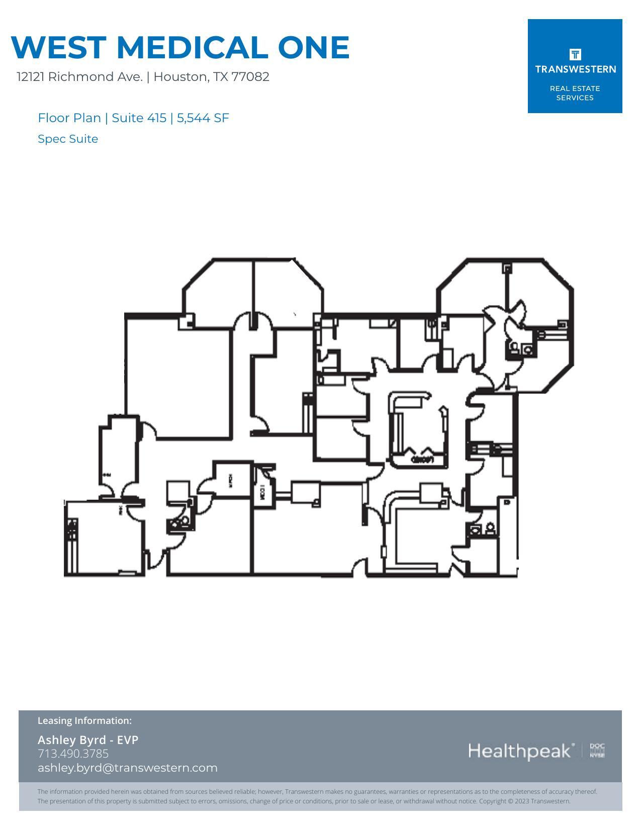 12121 Richmond Ave, Houston, TX for lease Floor Plan- Image 1 of 1