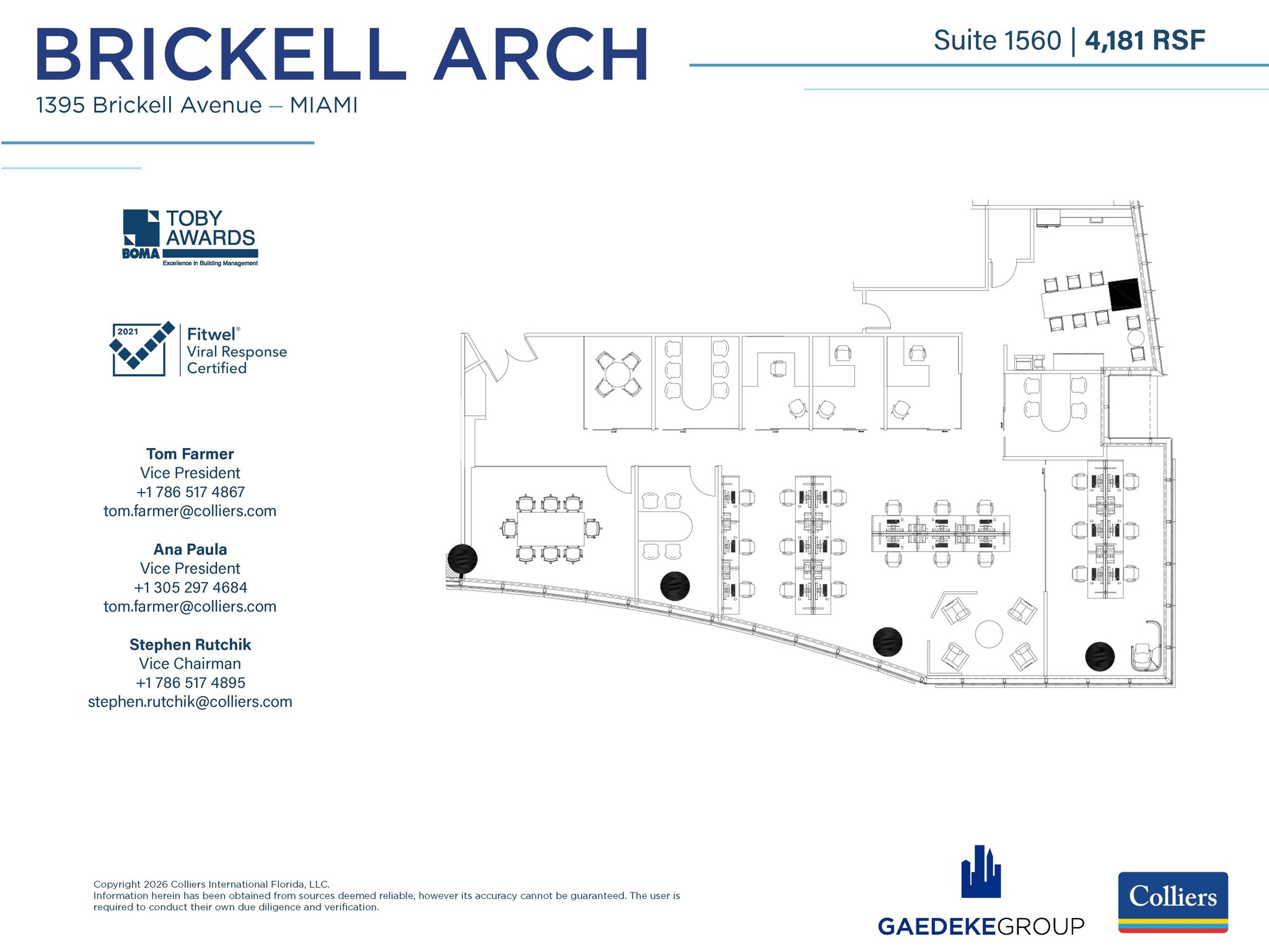 1395 Brickell Ave, Miami, FL for lease Interior Photo- Image 1 of 1