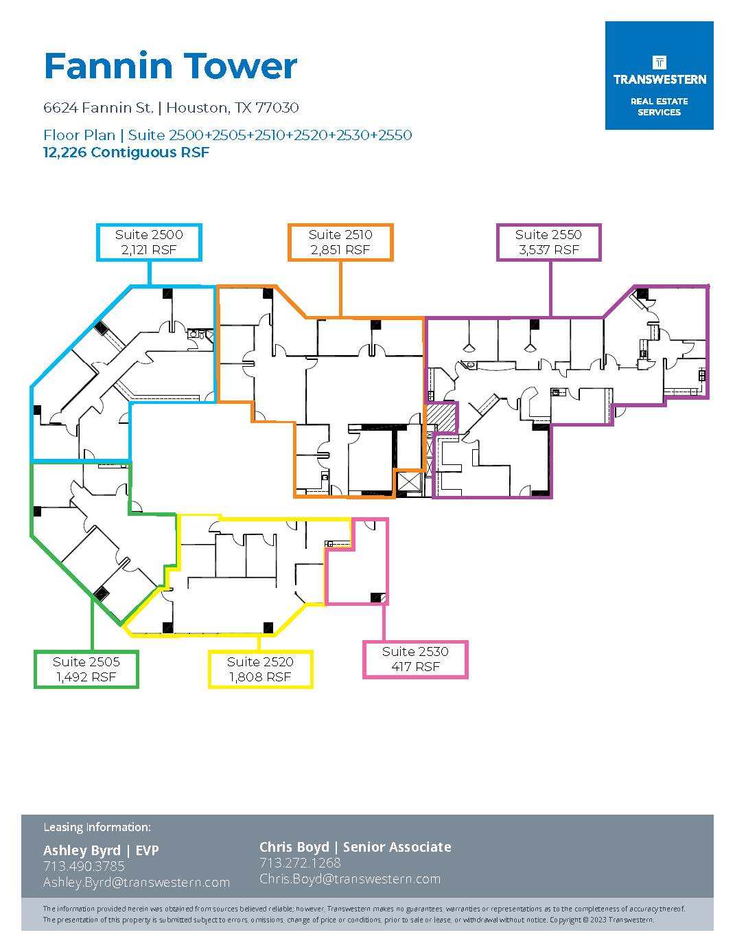 6624 Fannin St, Houston, TX for lease Floor Plan- Image 1 of 1