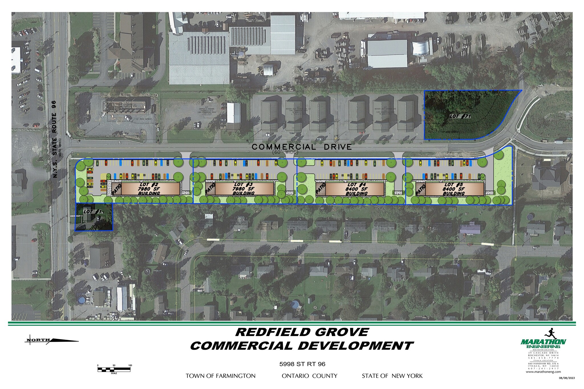 1265 Commercial Dr, Farmington, NY for sale Aerial- Image 1 of 2