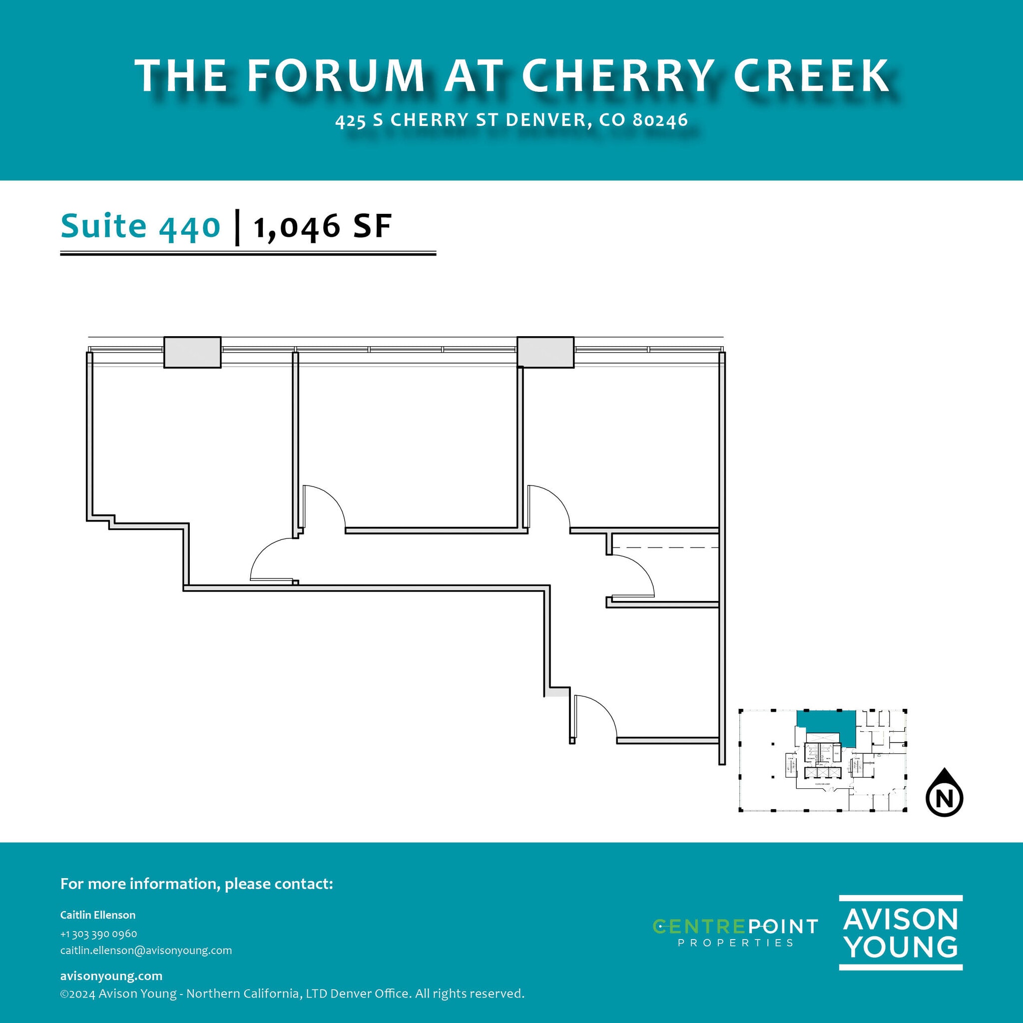 425 S Cherry St, Glendale, CO for lease Floor Plan- Image 1 of 1