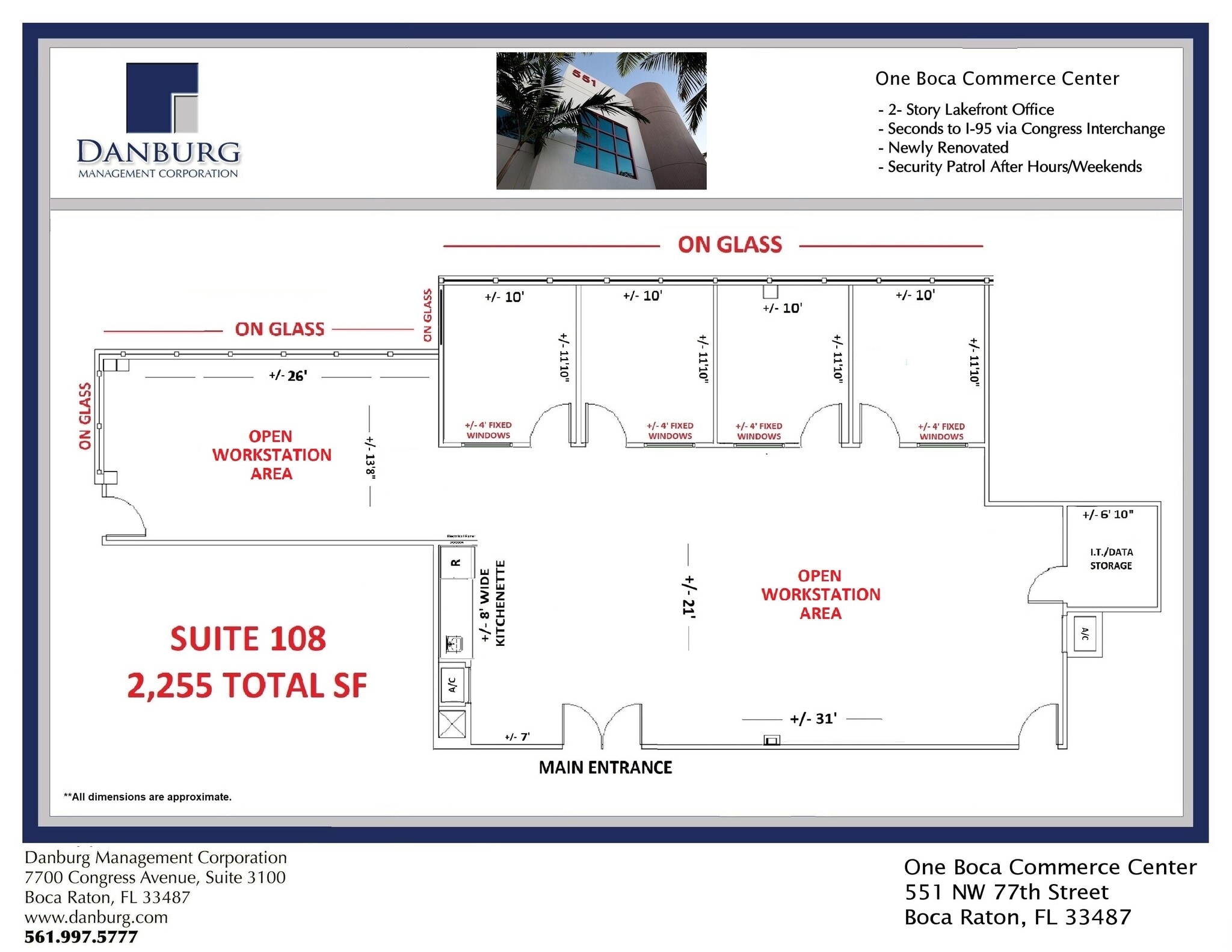 551 NW 77th St, Boca Raton, FL for lease Floor Plan- Image 1 of 1