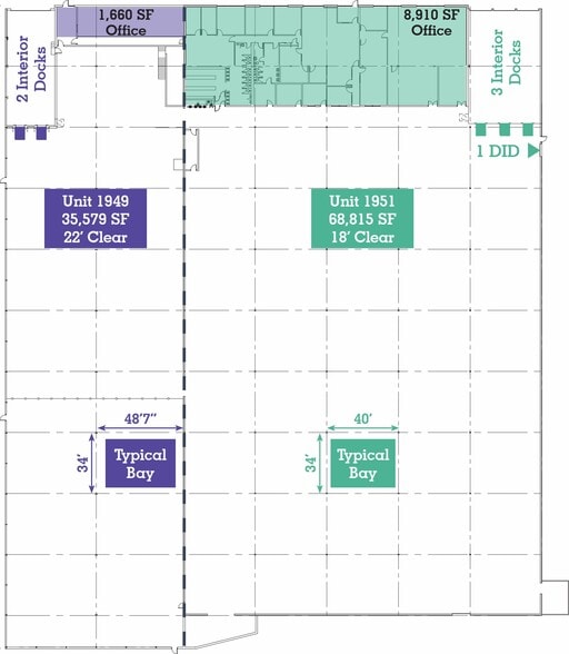 1949-1951 Arthur Ave, Elk Grove Village, IL for lease - Floor Plan - Image 2 of 2