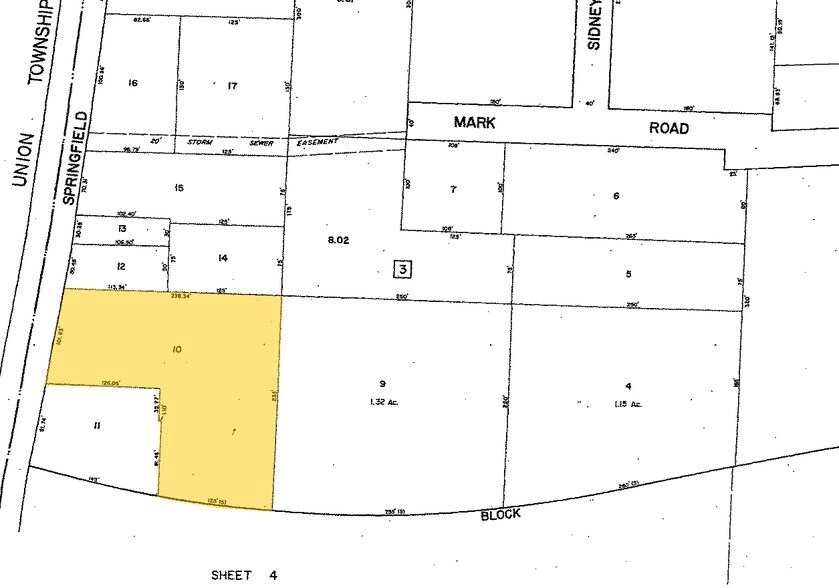 527 Springfield Rd, Kenilworth, NJ à louer - Plan cadastral - Image 3 de 3