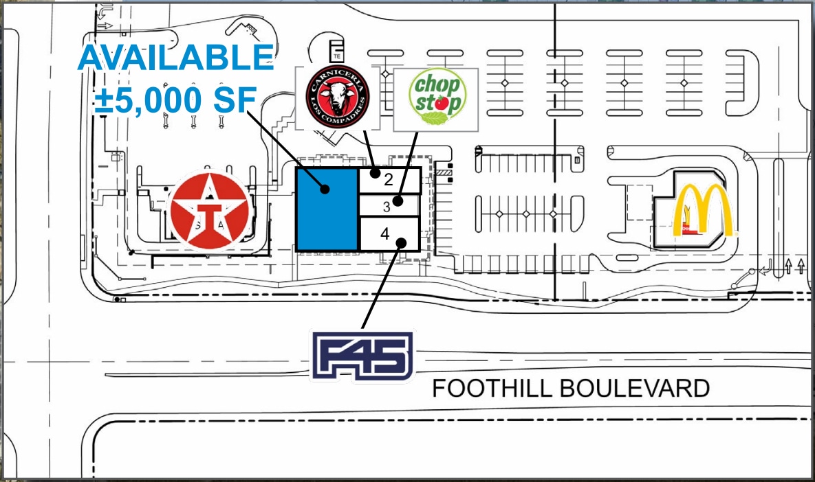 Foothill Blvd, Rancho Cucamonga, CA for lease Site Plan- Image 1 of 3