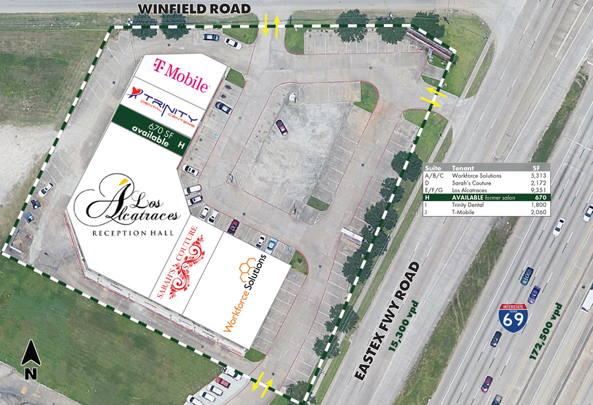 11939 Eastex Fwy, Houston, TX for lease - Site Plan - Image 2 of 4