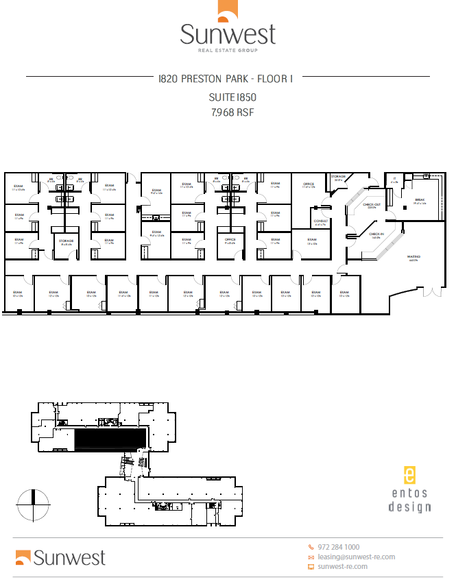 1800 Preston Park Blvd, Plano, TX à louer Plan d  tage- Image 1 de 1