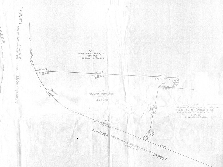 195 Andover St, Danvers, MA à vendre - Plan de site - Image 2 de 9