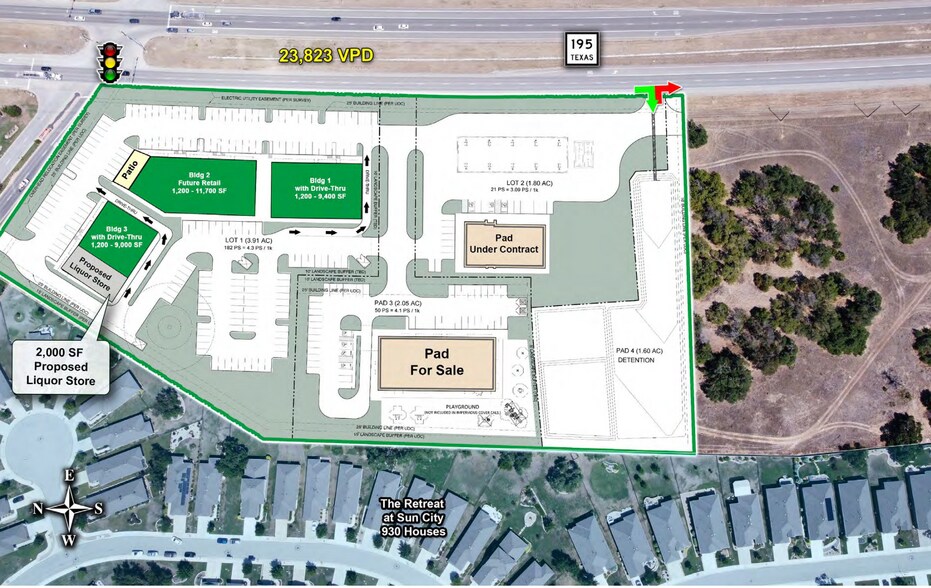 TX-195 & Sun City Blvd, Georgetown, TX à louer - Photo du bâtiment - Image 3 de 13
