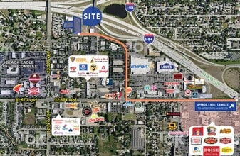 8764 W Hackamore Dr, Boise, ID - AERIAL  map view