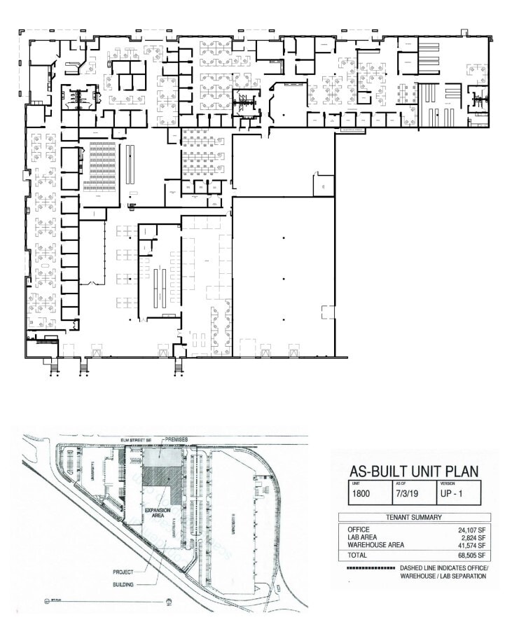 1800-1860 Elm St SE, Minneapolis, MN à louer Plan d’étage- Image 1 de 1