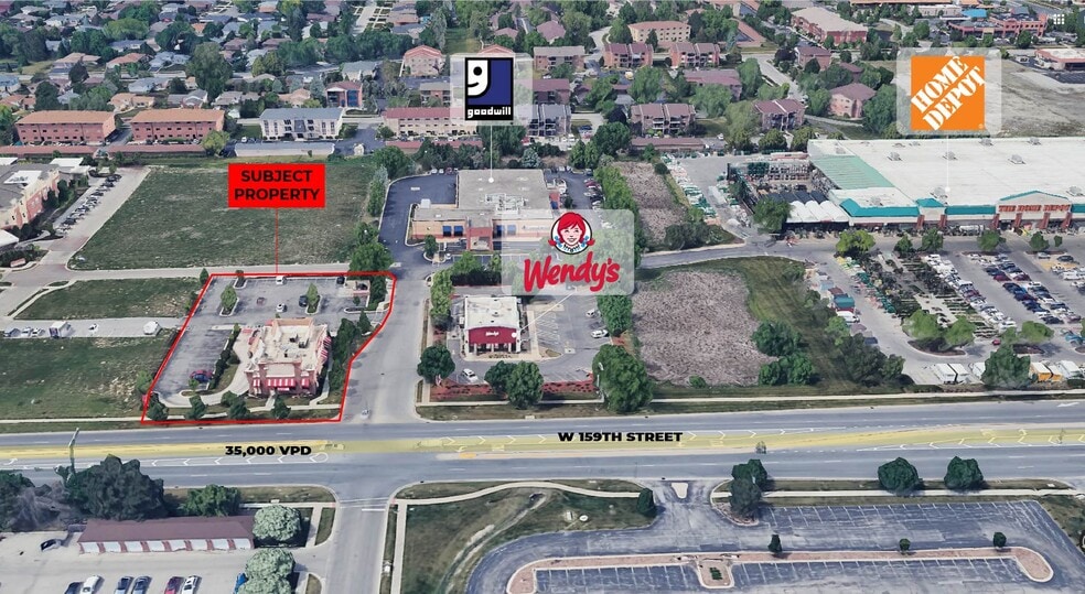 7402 W 159th St, Orland Park, IL for lease - Aerial - Image 3 of 3