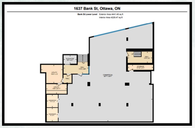 1637 Bank St, Ottawa, ON à louer Plan d’étage- Image 1 de 8