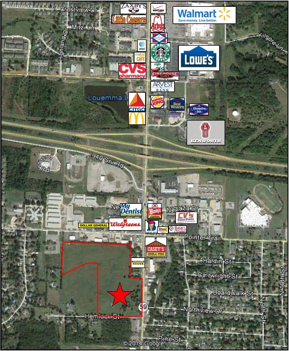 Fayetteville Rd, Van Buren, AR à vendre Aérien- Image 1 de 2