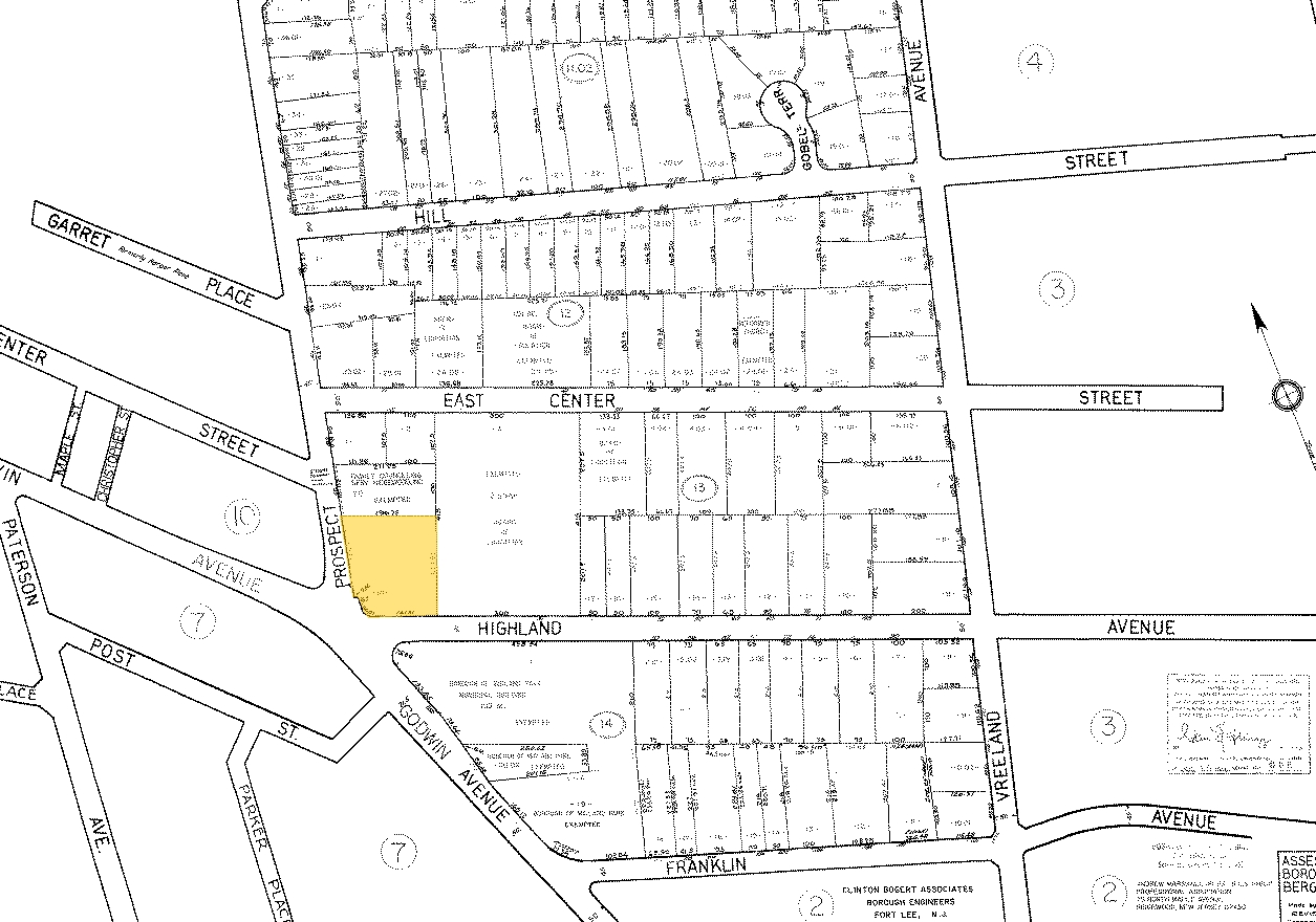 6 Prospect St, Midland Park, NJ à vendre Plan cadastral- Image 1 de 1