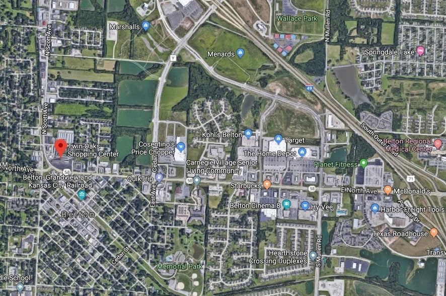 114-138 E North Ave, Belton, MO for sale - Aerial - Image 2 of 8