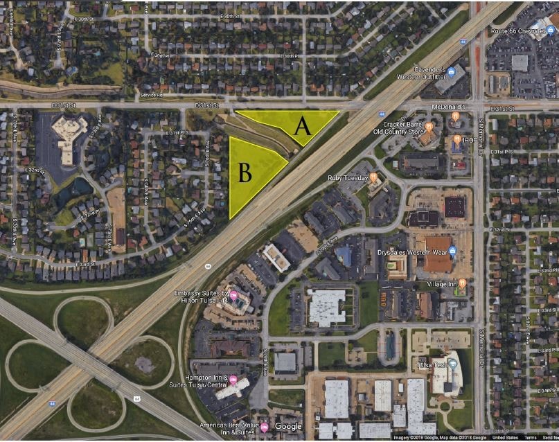 SW/C 31st & I-44, Tulsa, OK à vendre Aérien- Image 1 de 2