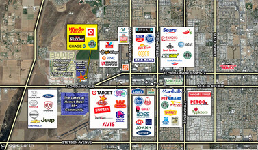 4602 W Florida Ave, Hemet, CA - aerial  map view