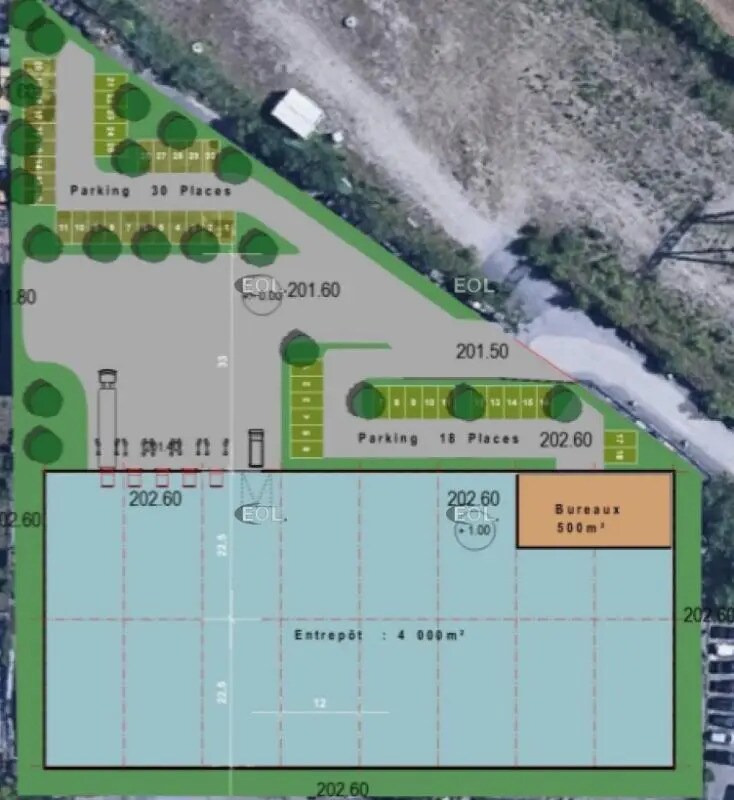 Industrial in Jonage for lease Site Plan- Image 1 of 2