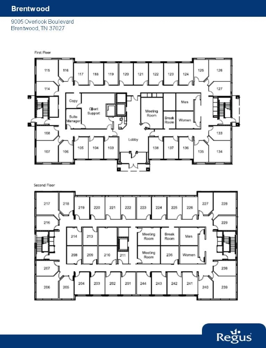 9005 Overlook Blvd, Brentwood, TN for lease Floor Plan- Image 1 of 1