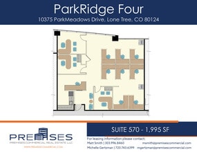10375 Park Meadows Dr, Lone Tree, CO à louer Plan d’étage- Image 1 de 1