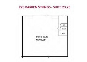 221 Barren Springs Dr, Houston, TX for lease Floor Plan- Image 1 of 1