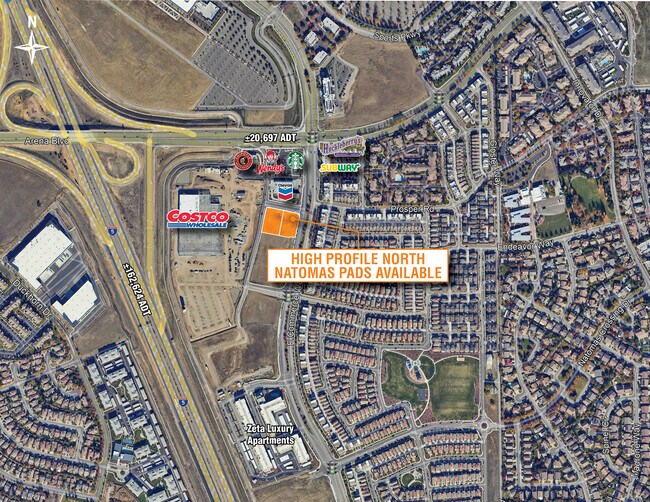 Plus de détails pour SWC Arena Blvd, Sacramento, CA - Terrain à louer