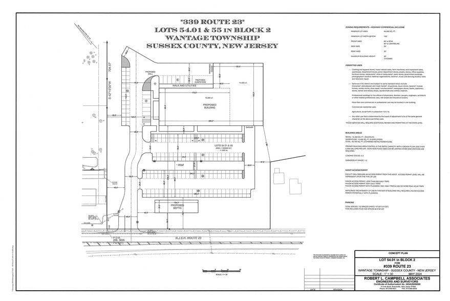 339 State Rt 23, Wantage, NJ for lease - Site Plan - Image 3 of 3