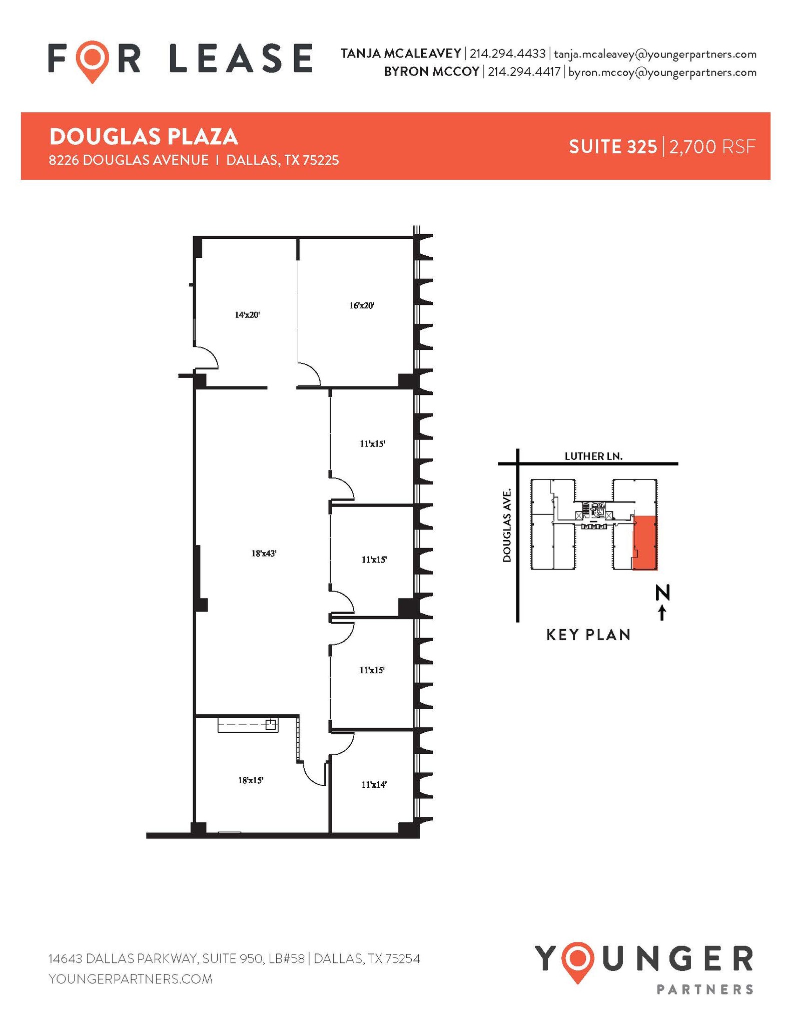 8226 Douglas Ave, Dallas, TX à louer Plan d’étage- Image 1 de 1