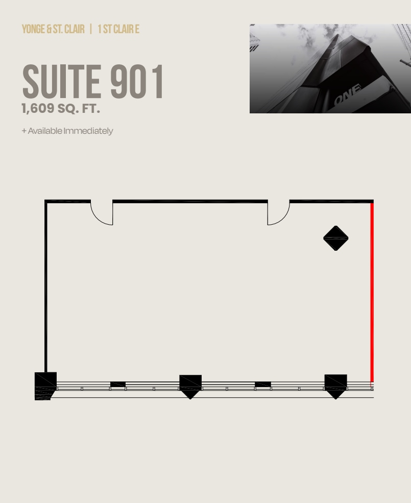 1 St Clair Ave E, Toronto, ON for lease Floor Plan- Image 1 of 1