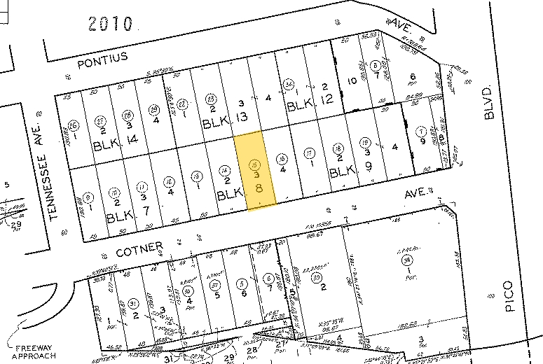 2332 Cotner Ave, Los Angeles, CA à louer - Plan cadastral - Image 2 de 107