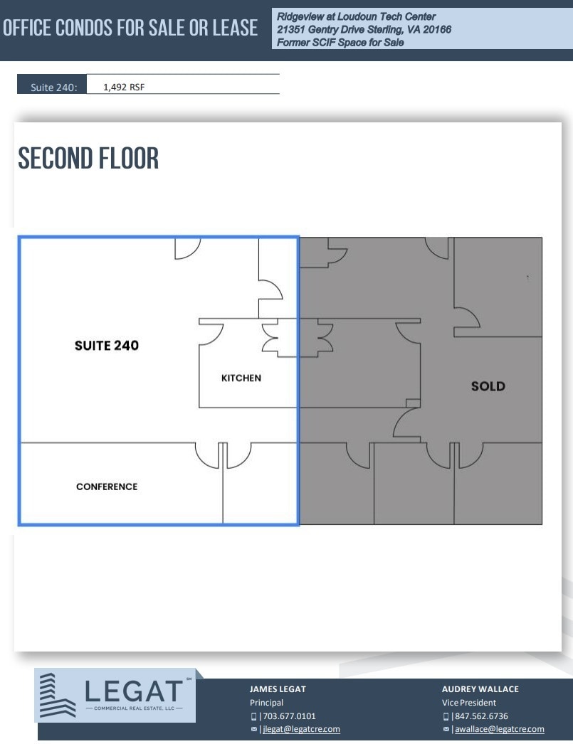 21351 Gentry Dr, Sterling, VA for lease Floor Plan- Image 1 of 1