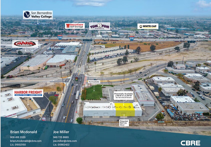 620-640 W Mill St, San Bernardino, CA à louer - Aérien - Image 2 de 3