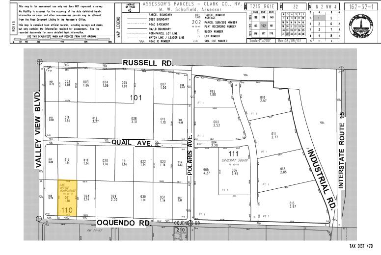 3720 W Oquendo Rd, Las Vegas, NV à louer - Plan cadastral - Image 3 de 27