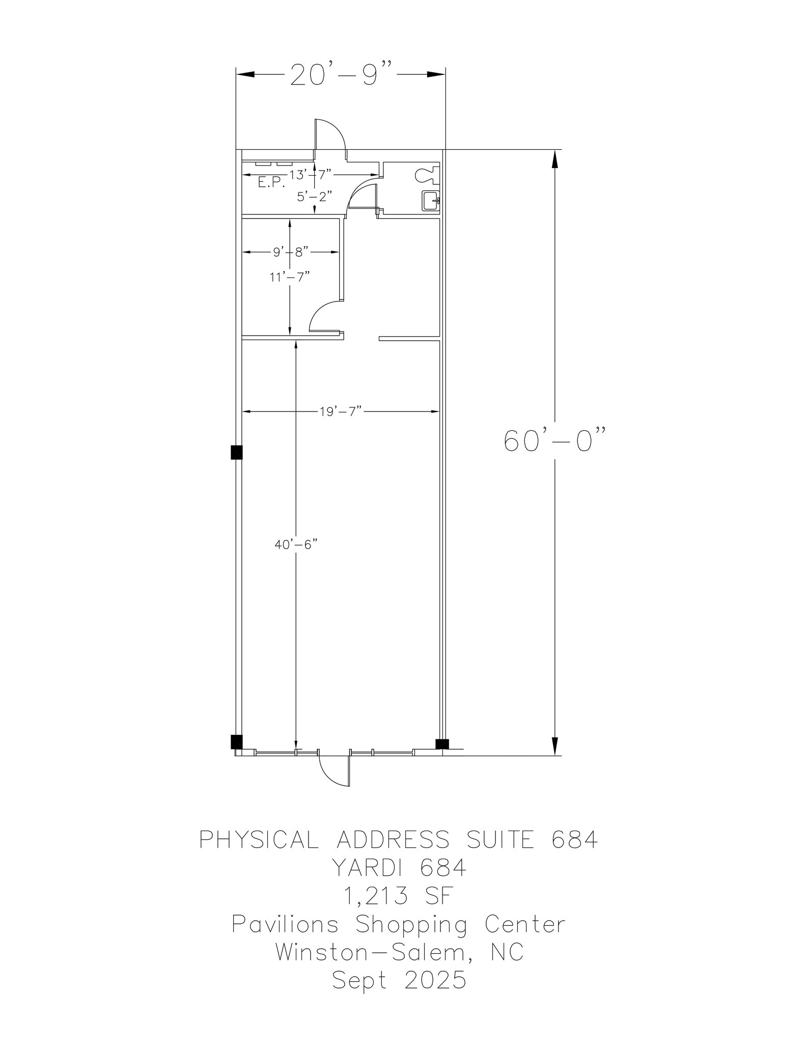 500-692 Hanes Mall Blvd, Winston-Salem, NC à louer Plan de site- Image 1 de 1