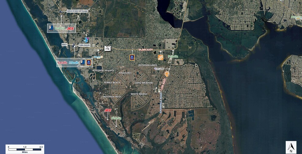 8395 Gasparilla Rd, Port Charlotte, FL à vendre - Aérien - Image 3 de 4