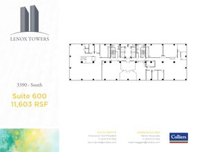 3400 Peachtree Rd NE, Atlanta, GA à louer Plan d’étage- Image 1 de 1