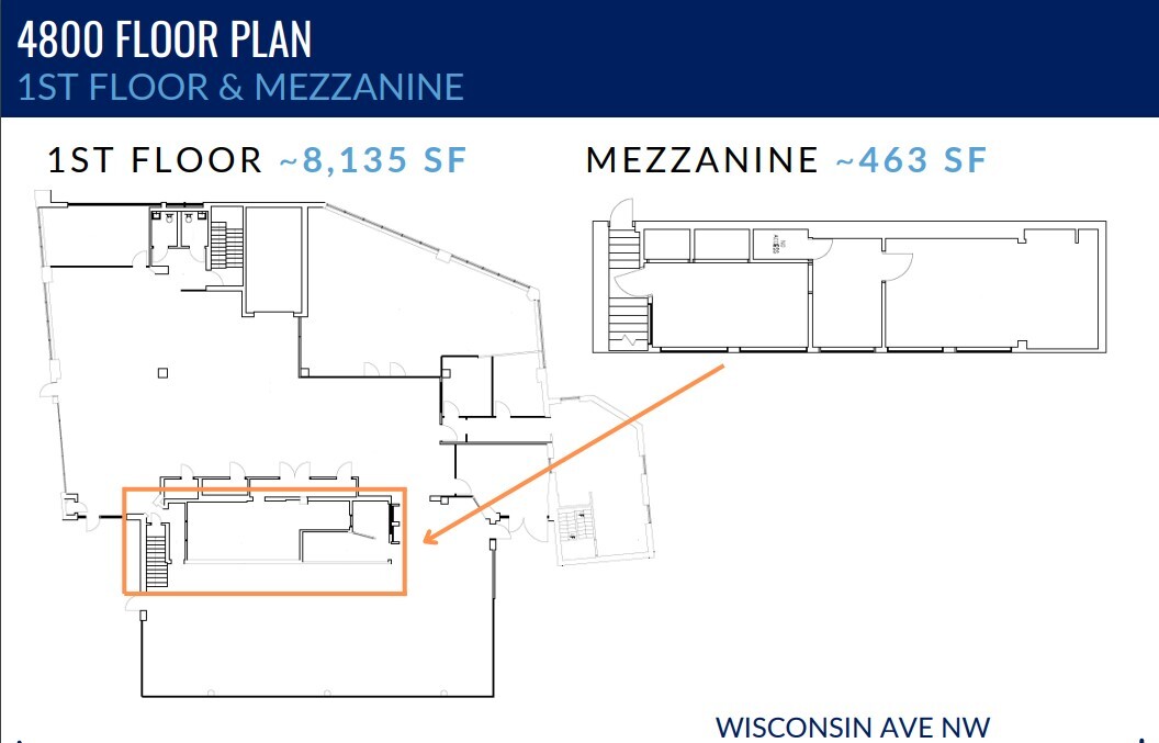 4800-4810 Wisconsin Ave NW, Washington, DC for lease Floor Plan- Image 1 of 2