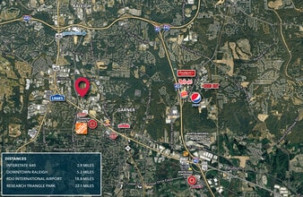 540 Dynamic Dr, Garner, NC - Aérien  Vue de la carte