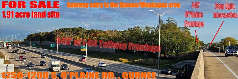 1250-1260 S O'Plaine Rd, Gurnee, IL à vendre - Photo du bâtiment - Image 2 de 2