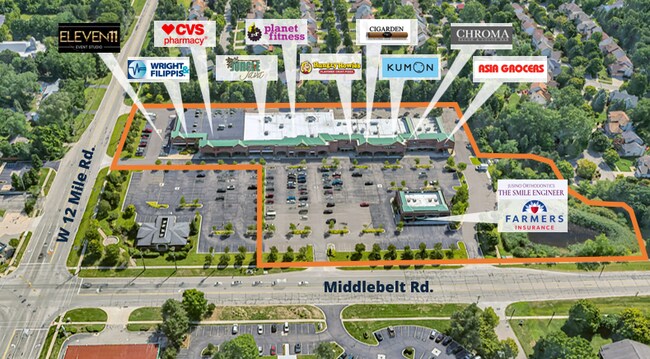 Plus de détails pour 27592-27700 Middlebelt Rd, Farmington Hills, MI - Commerce de détail à louer