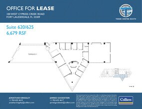 100 W Cypress Creek Rd, Fort Lauderdale, FL for lease Floor Plan- Image 1 of 2